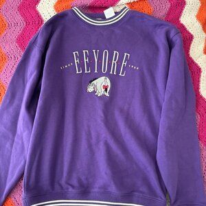 Disney Women's Purple Eeyore Sweatshirt